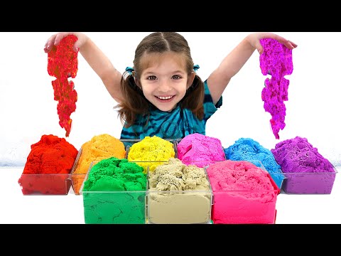 Adel Making & Selling SAND Ice Cream | Pretend Play Toy Shop