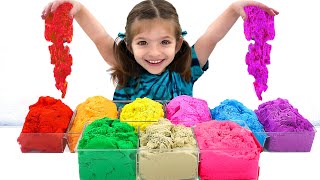 Download lagu Adel Making & Selling SAND Ice Cream | Pretend Play Toy Shop mp3