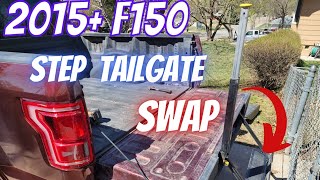 2015 F150 Tailgate Step Swap w/ Button Handle