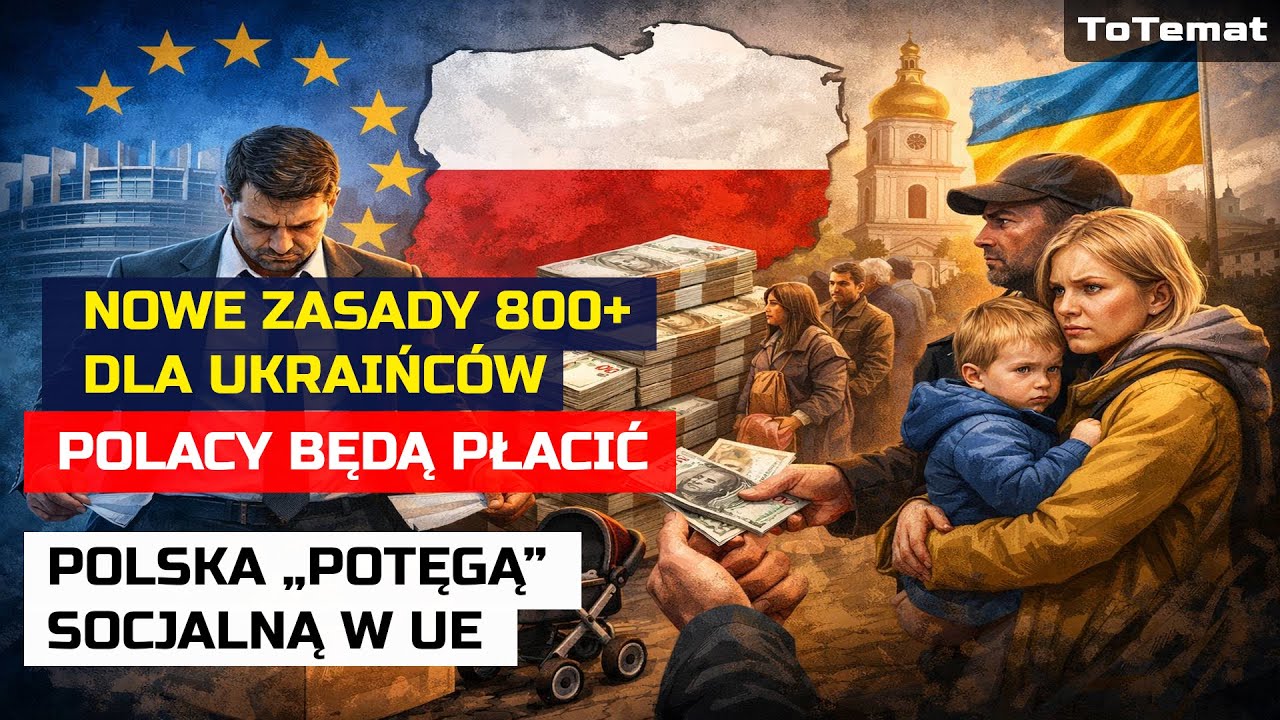 Nowe zasady 800+ dla Ukraińców | Polacy będą płacić | Polska „potęgą” socjalną w UE