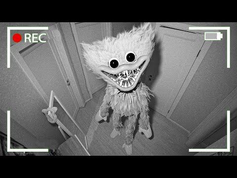 HUGGY WUGGY Caught on Security Cameras at 3 AM!! Cursed Toy *Poppy Playtime*
