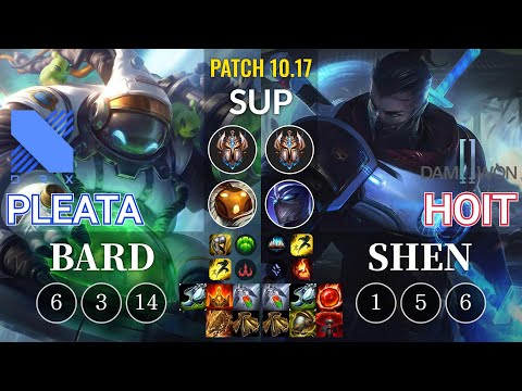 DRX Pleata Bard vs DWG Hoit Shen Sup - KR Patch 10.17