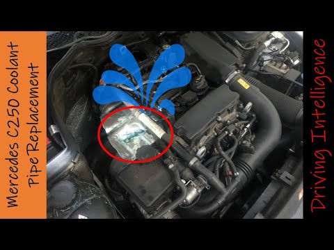 How To Diagnose, Find, Repair Coolant Leak 2012 3rd Gen '08-'14 Mercedes C250 1.8 liter turbo