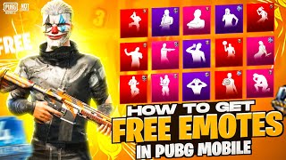 How To Get Free Emotes In Pubg Mobile | How To Get Free Old Emotes | Not Charlie