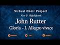 First Movement from Gloria – John Rutter | Alto 2 Highlighted