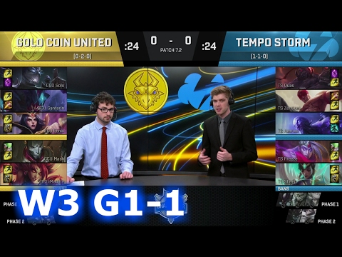 Gold Coin United (w/ Madlife) vs Tempo Storm | Game 1 S7 NACS Spring 2017 Week 3 | GCU vs TS G1