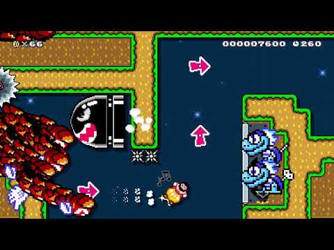 Runaway from Wiggler 3 (Super Mario Maker 2)