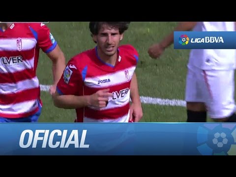 Buen gol de cabeza de Mainz (1-0) en el Granada CF - Sevilla FC