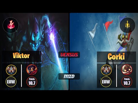 Challenger VIKTOR [Electrocute] (Mid) VS  CORKI - Challenger EUW Patch 10.7
