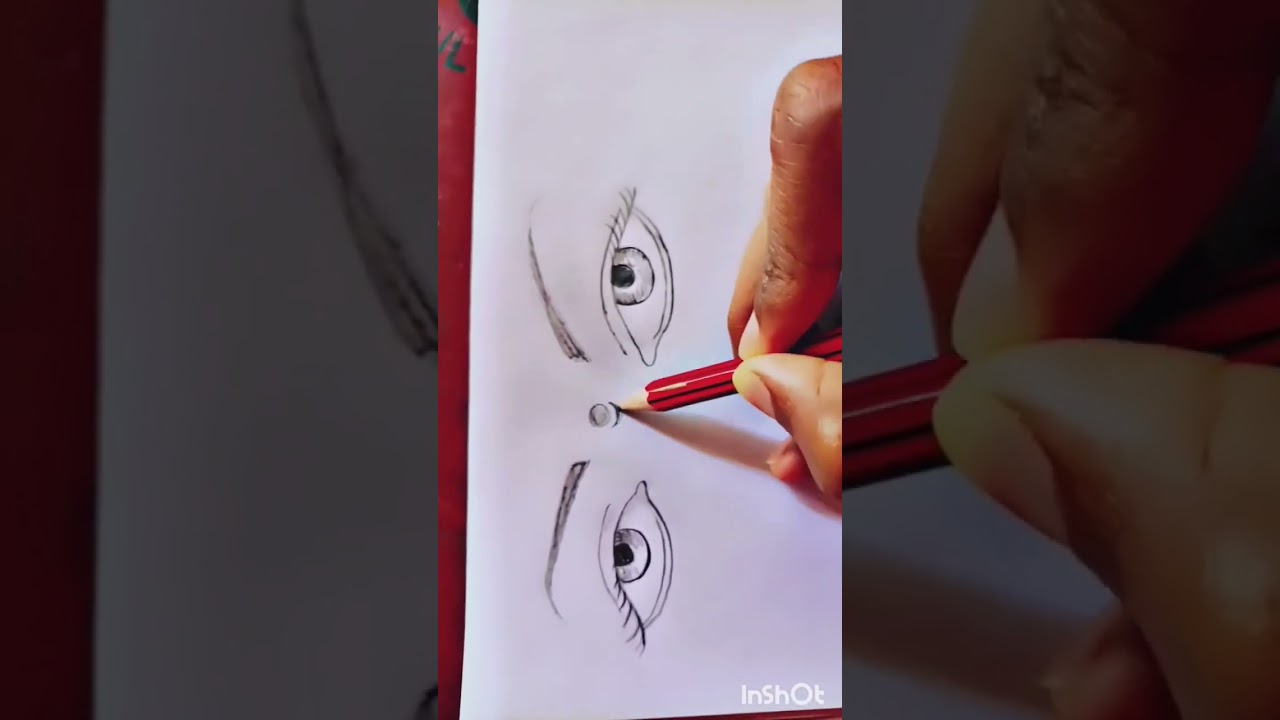 Easiest eye drawing tutorial 👀 !! #shorts #ytshorts #creativeart
