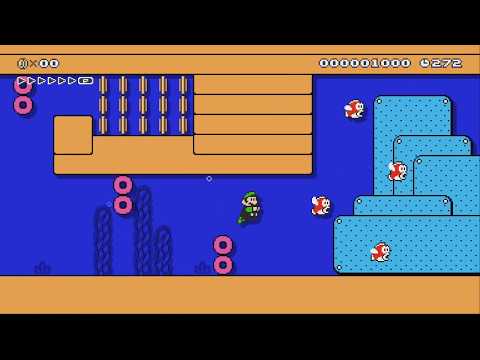 SMC 1-3: Past Plunge by Ninja! - Super Mario Maker 2 - No Commentary 1by