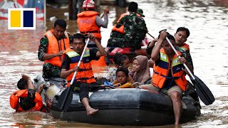 Download lagu Floods in Indonesian capital displace thousands mp3