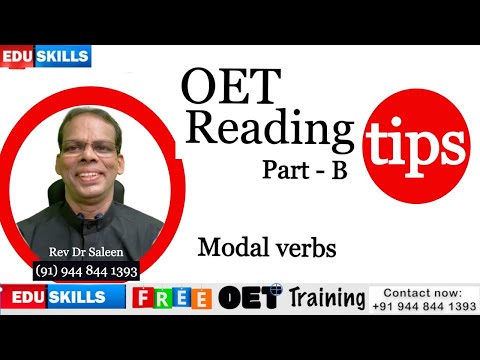 Edu Skills OET Reading Part - B:  Guidelines:  Tips, Tricks & Strategies