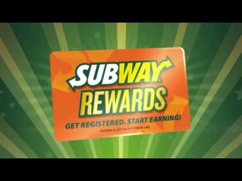Subway Rewards Points Chart