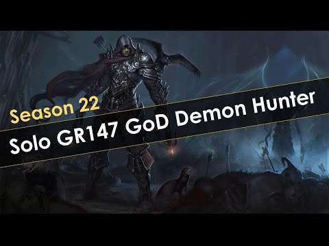 Diablo 3 Season 22 GR147 Solo GoD Demon Hunter