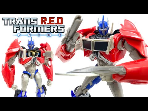 Transformers R.E.D Transformers Prime OPTIMUS PRIME Figure Review