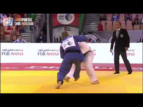 Judo Grand Slam Abu Dhabi 2014 -81kg MOUSTOPOULOS Roman (GRE) vs. CIANO Antonio (ITA)