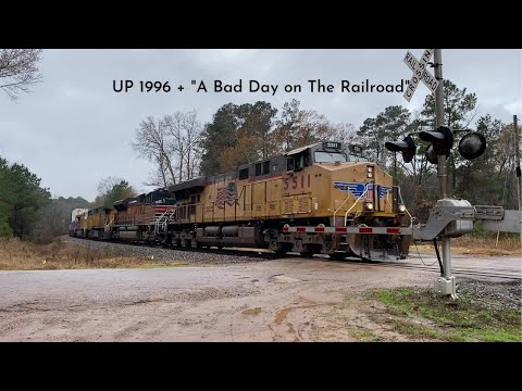 UP 1996! Railfanning East Texas in the Rain- 12-13-2020