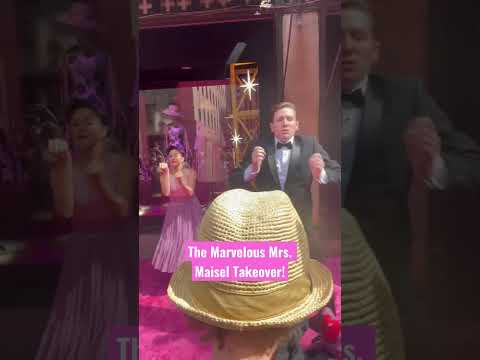Dancers at The Marvelous Mrs. Maisel Takeover on Fifth Avenue NYC #trending #dance #popular