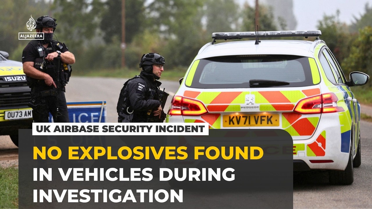UK police say no explosive found in vans discovered near RAF Fairford