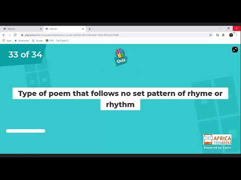 Grade 10 English FAL 29 May 2020 Poetry Revision