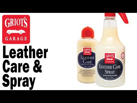 Griot's Garage - Leather Care & Leather Care Spray on a Ferrari 330 GTC  leather interior
