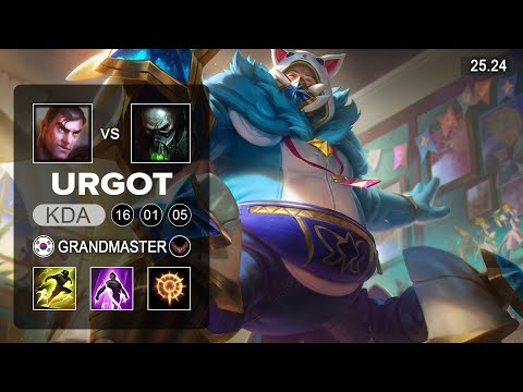 Urgot vs Jayce Top - KR Grandmaster - Patch 25.24 Season 15