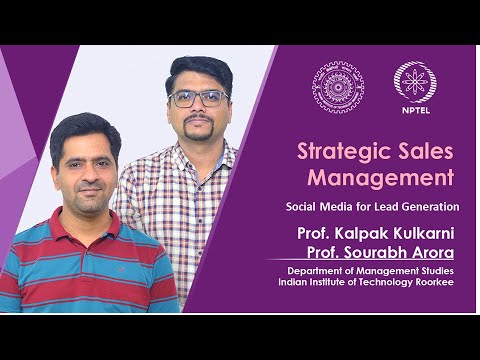 Strategic Sales Management Prof sourabh arora Prof kalpak kulkarni