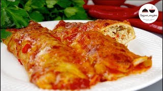 Энчилада enchilada  Перед этим НЕ УСТОИШЬ! Рецепт Энчилада с курицей