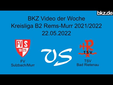 Fußball-Kreisliga B2: FV Sulzbach - TSV Bad Rietenau