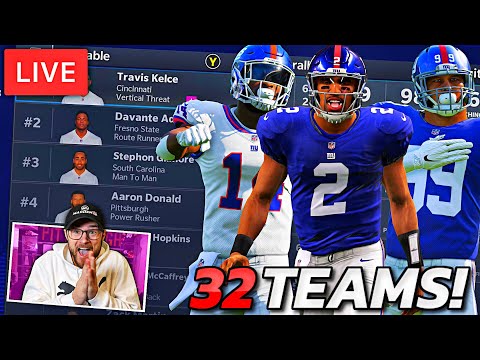 I JONIED A 32 TEAM ONLINE FRANCHISE AND MY DRAFT IS RIGHT NOW!! #1