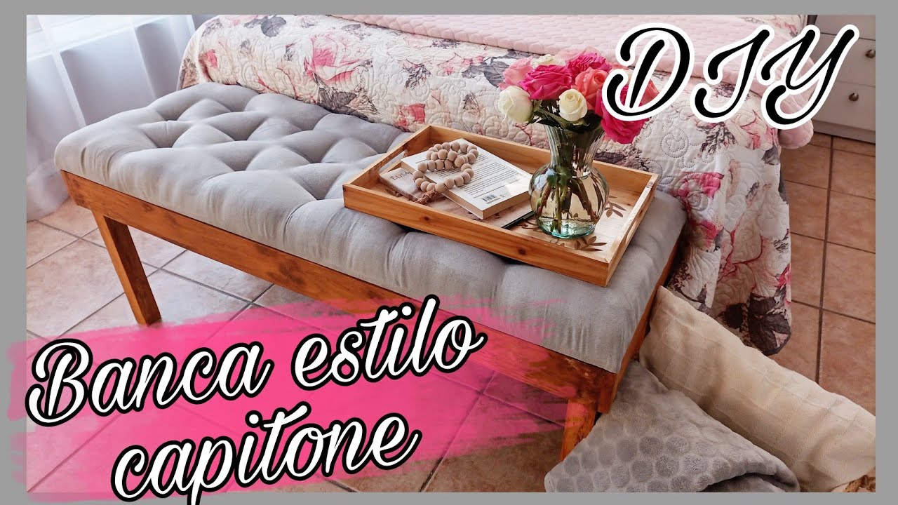 DIY como hacer un banca de madera | banca de pie de cama |
