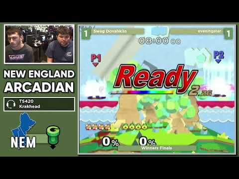 NE Melee Arcadian 10 - Swag Dovahkiin (Fox) vs. eveningstar (Sheik) - SSBM WF