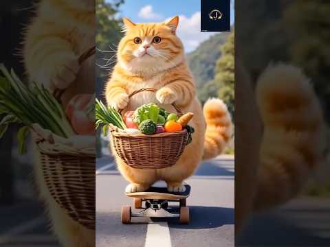 AI animation video #cat #fat cat video #cute video | charu john