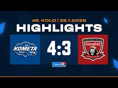 Highlights | HC Kometa Brno vs. Mountfield HK 4:3 | 25.01.2026