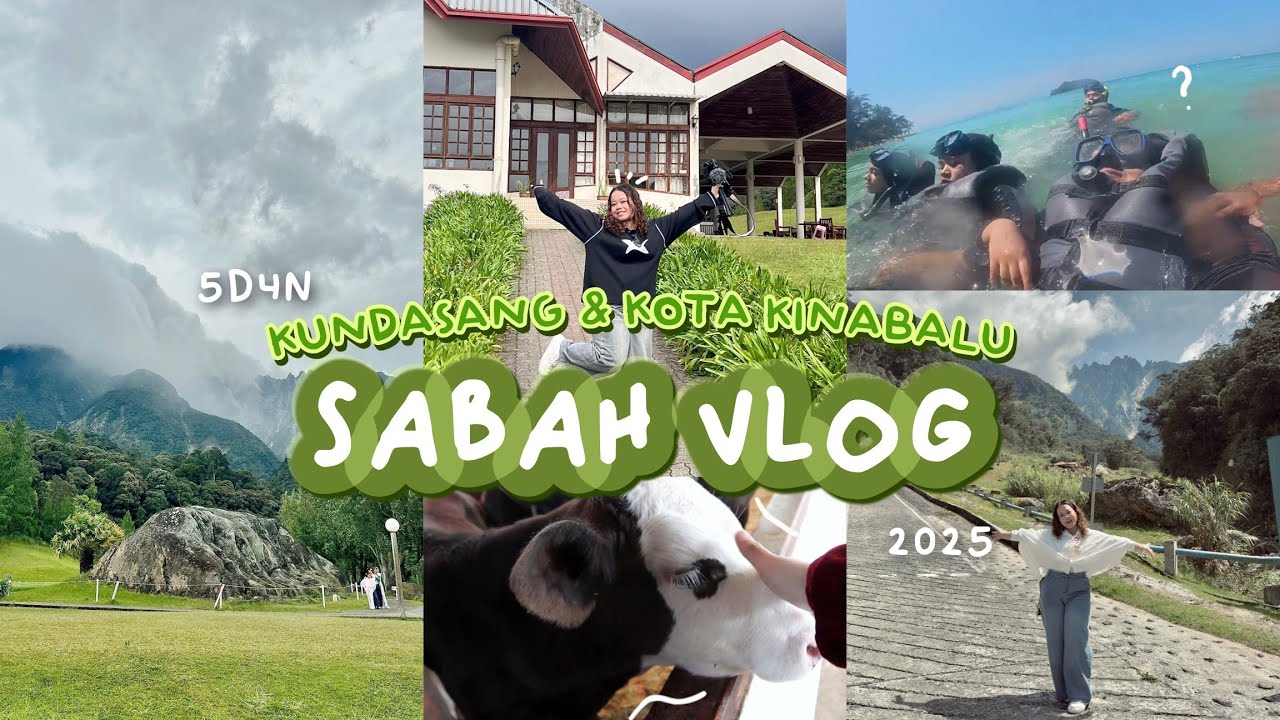 5D4N SABAH TRIP 🏖 Full Vlog + Recap 2025 | Kundasang, Kota Kinabalu & Pulau Manukan