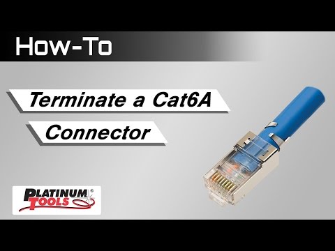 How-to Terminate a Cat6A Connector