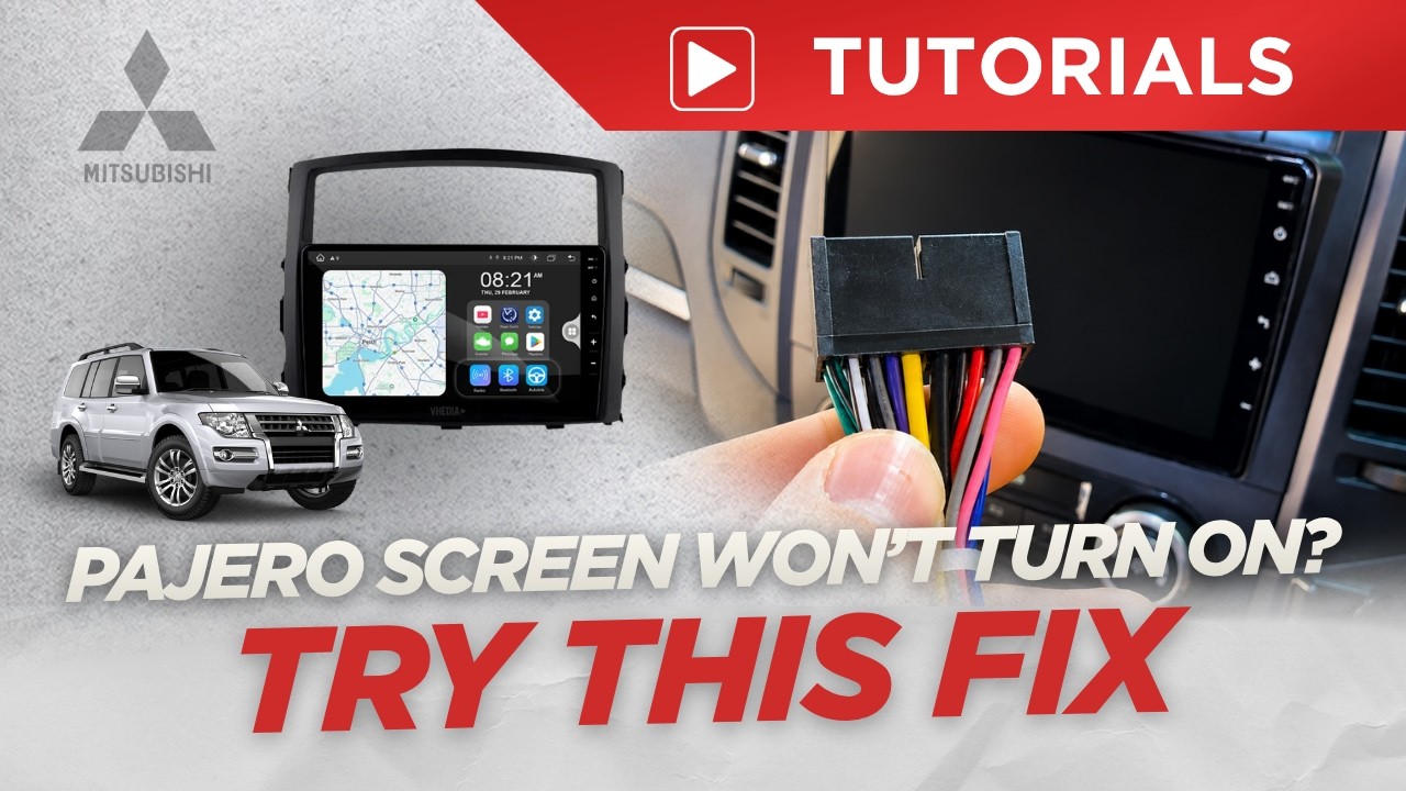 Mitsubishi Pajero Vhedia Head Unit Fix | No Power to Screen