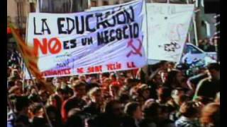 "EL PLAN BOLONIA"  PROTESTA   ESTUDIANTES / ROSENDO " SON MAQUINAS"