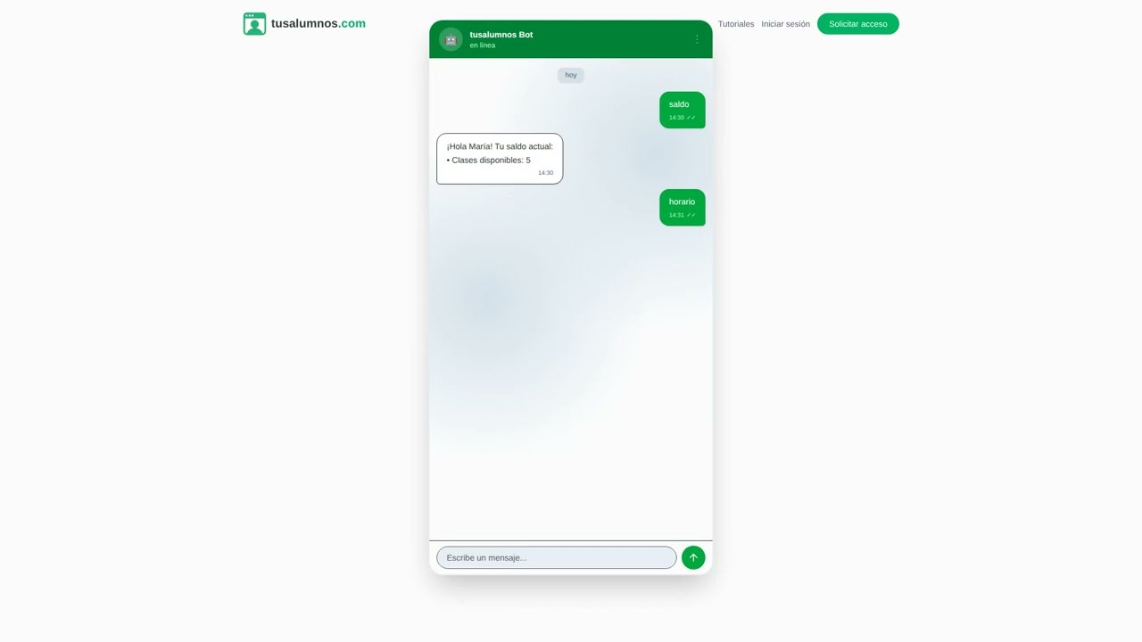 Bot de WhatsApp de tusalumnos.com