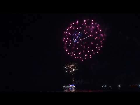 PYRGOS Fireworks, fireworks display on the SALONE CATAMARAN