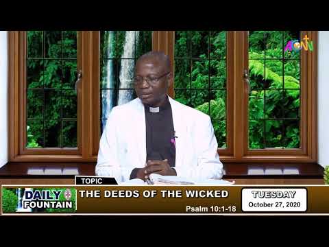 DAILY FOUNTAIN DEVOTIONAL GUIDE FOR 27 OCTOBER 2020 - THE VEN. DANIEL SABA YISA