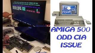 Amiga 500 ODD CIA Green screen issue repair