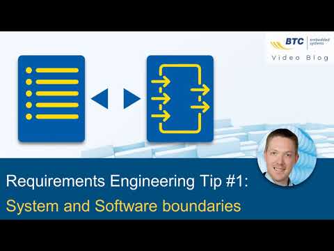 Video Blog #2: Requirements Engineering - System and Software boundaries