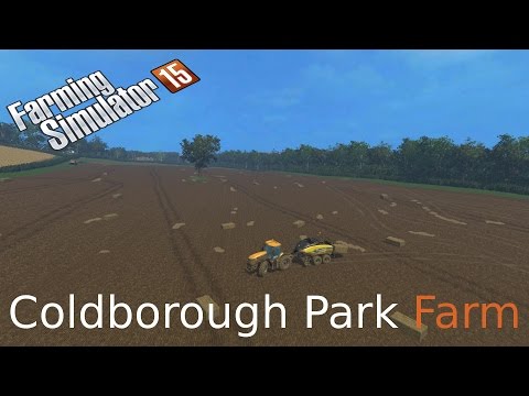 Farming Simulator 15 on Coldborough baling straw and Grain carting