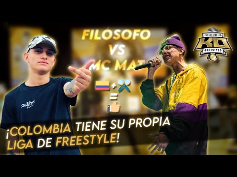 ¡COLOMBIA YA TIENE LIGA DE FREESTYLE! | Filósofo vs MC Mat | K.O Federación De Freestyle 1º fecha