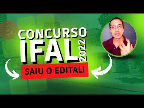 SAIU!!! EDITAL - CONCURSO DO IFAL PARA TÉCNICOS ADMINISTRATIVOS (MÉDIO E SUPERIOR)