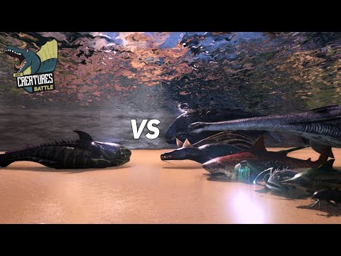 Dunkleosteus VS All Sea Creatures in The Island | Ark Survival Evolved