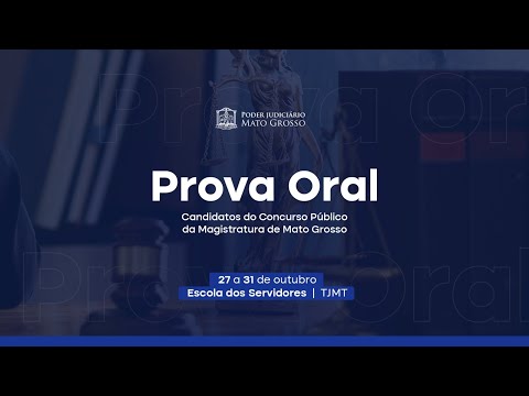 Concurso da Magistratura - Prova Oral  28/10/2025