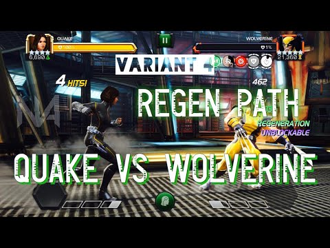 Variant 4 (Waning Moon) Chapter 2.1 Aggression: Regen Path and Quake vs Wolverine Boss Solo
